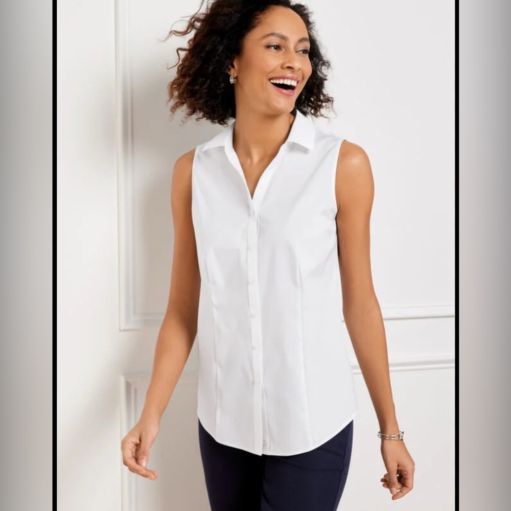 Talbots Sleeveless White Women's Top